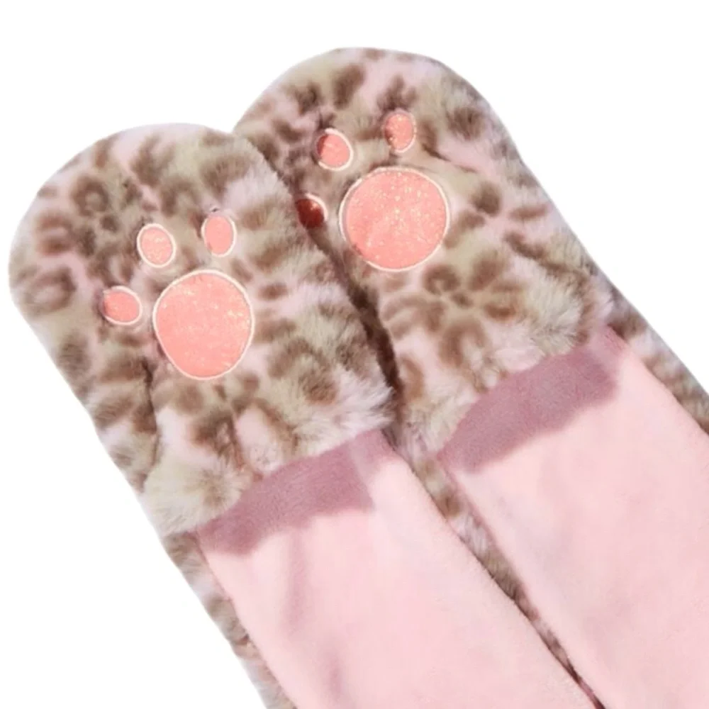Children’s Fuzzy Leopard Headscarf - NWT
